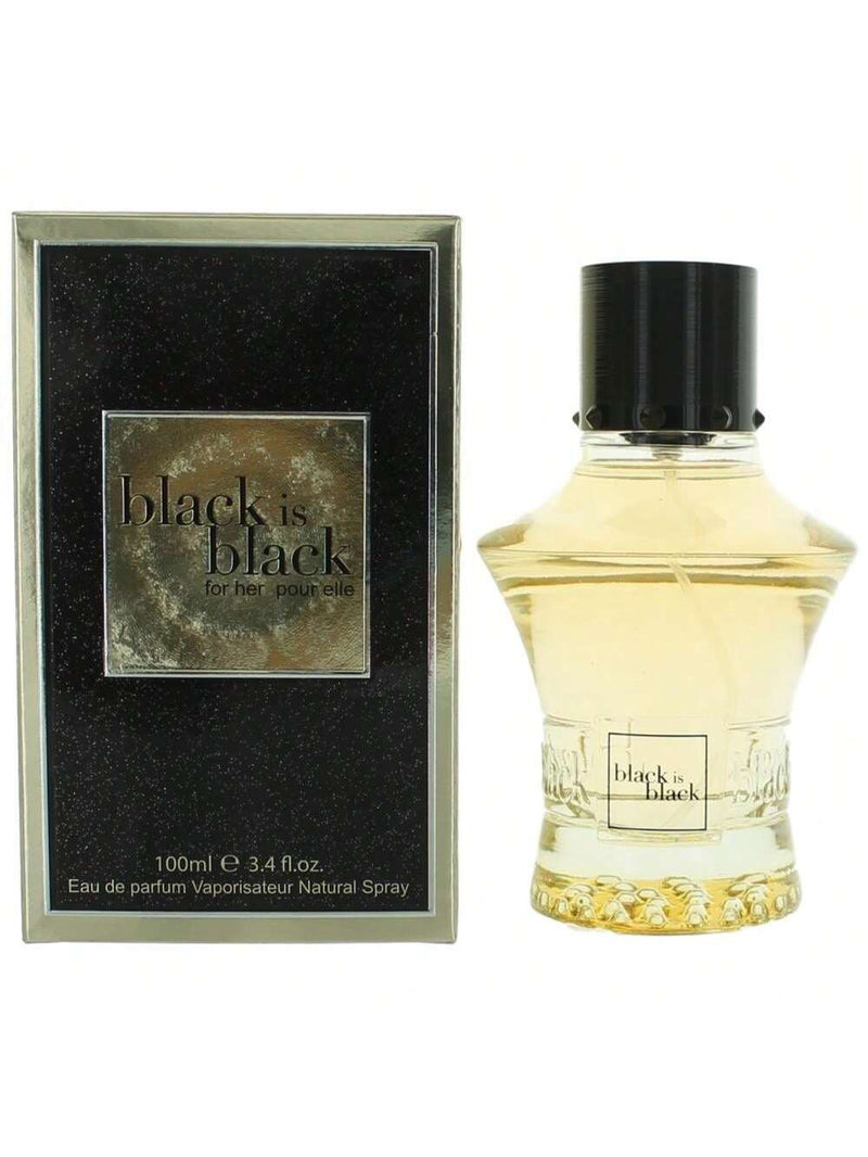 Black is Black for Her by NuParfums, 3.4 oz EDP Spray for Women