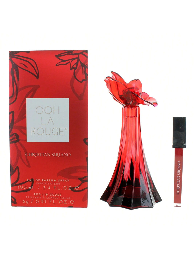 Ooh La Rouge by Christian Siriano, 3.4oz EDP Spray women with Lip Gloss