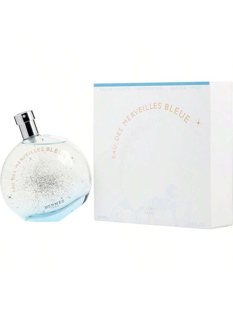 Eau Des Merveilles Bleue By Hermes Eau De Toilette Spray 3.4 Oz
