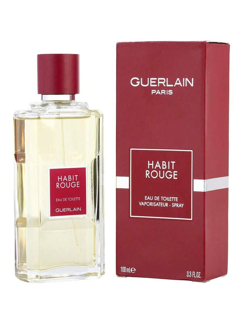 Habit Rouge by Guerlain for Men - 3.3 oz EDT Spray