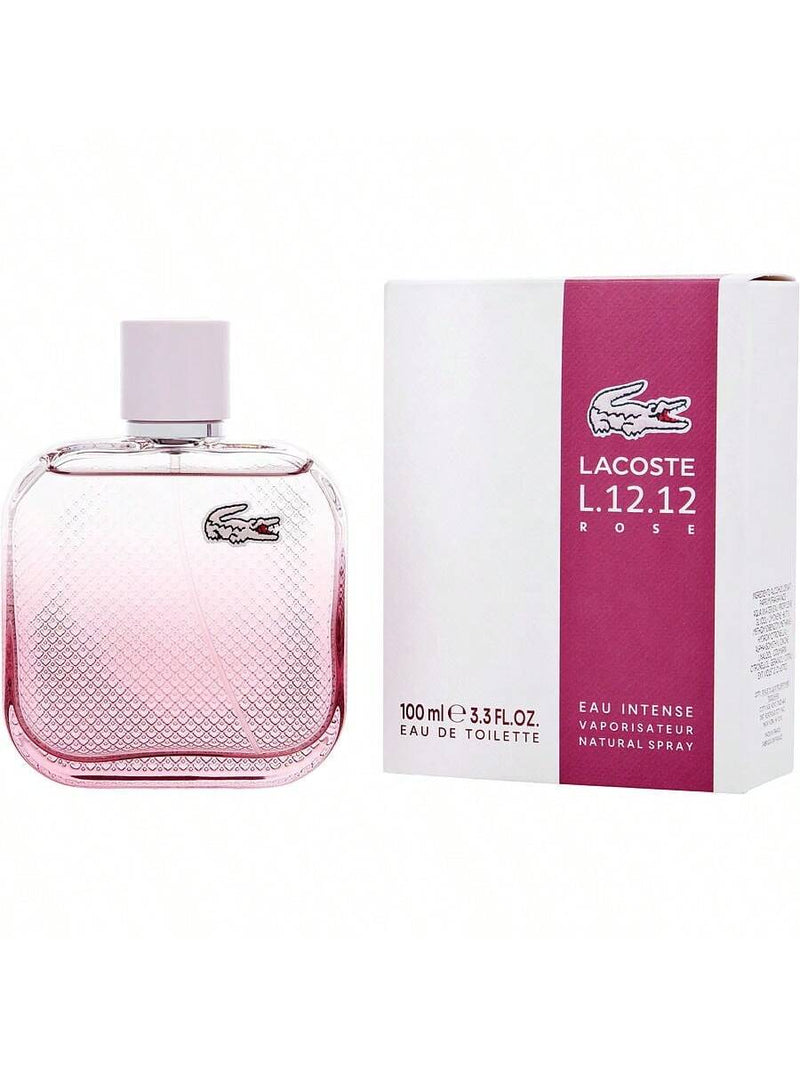 Lacoste L. 12.12 Rose by Lacoste, 3.3 oz EDT Spray for Women