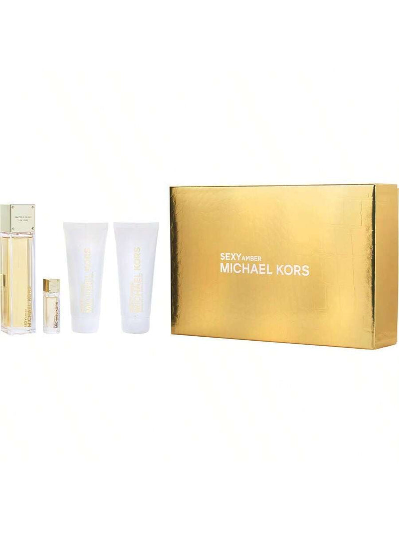 Michael Kors Sexy Amber by Michael Kors, 4 Piece Gift Set for Women