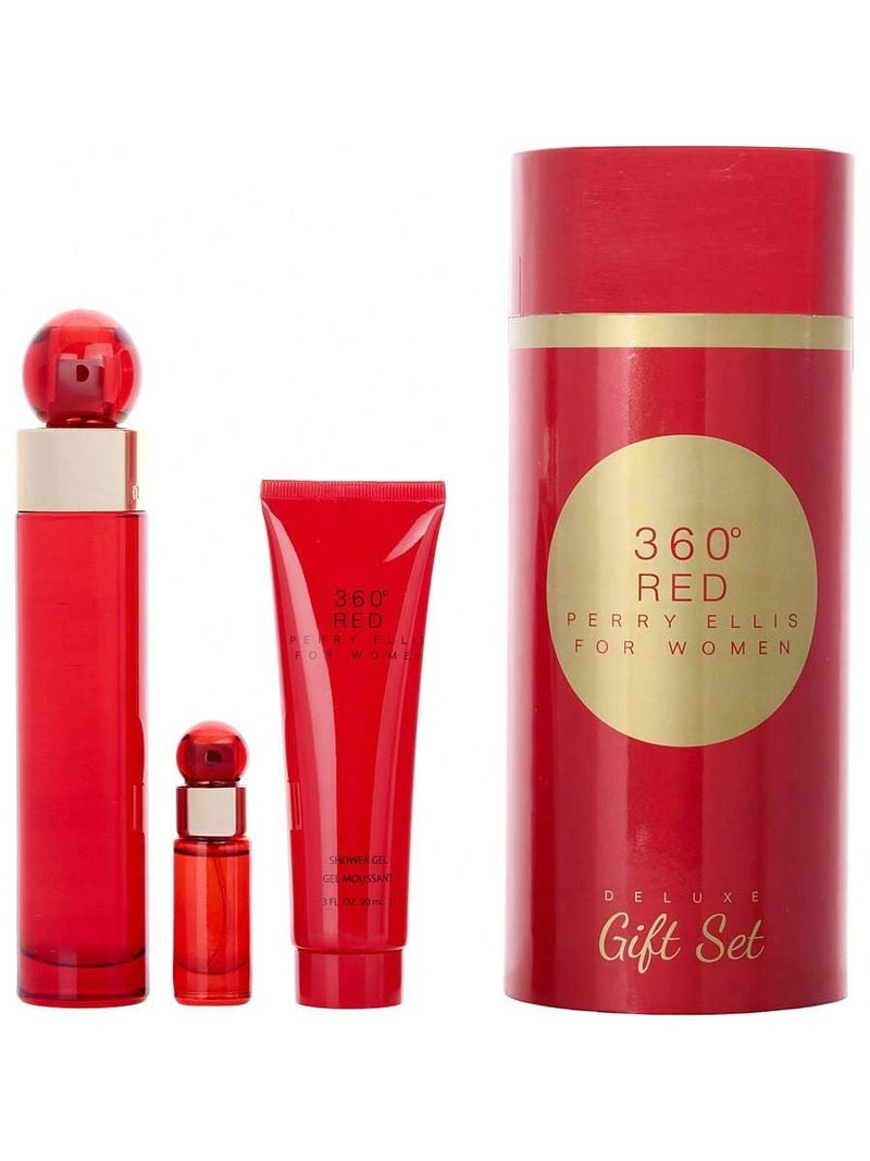 360 Red For Women/Perry Ellis Deluxe Gift Set Women