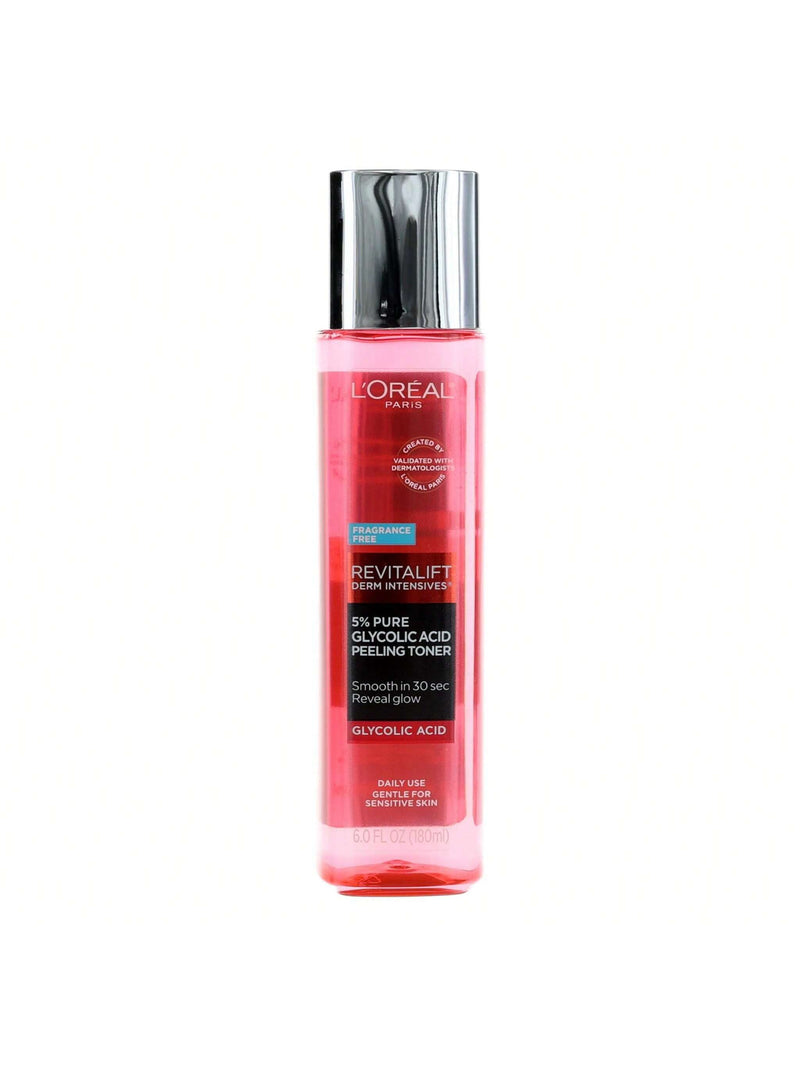 L'Oreal Revitalift Derm Intensives, 6oz 5% Pure Glycolic Acid Peeling Toner