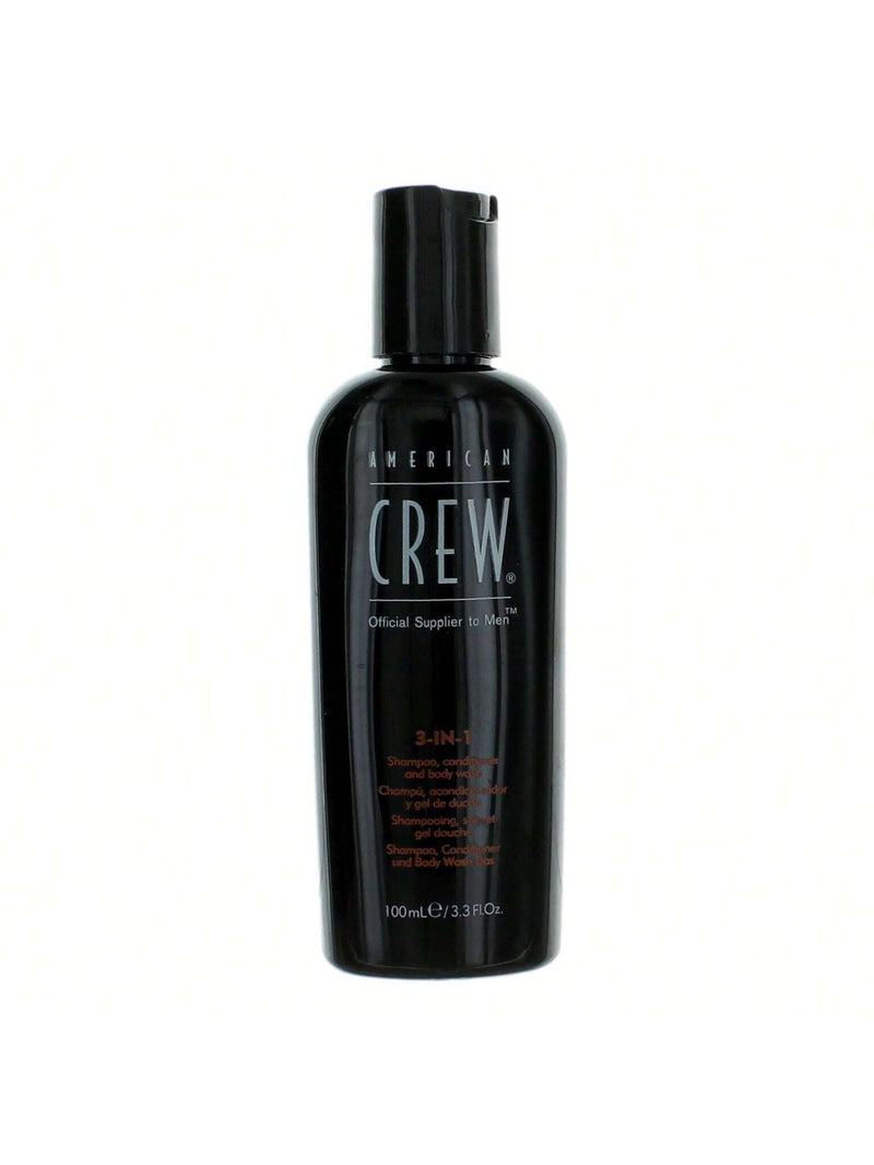 American Crew 3-In-1 by American Crew, 3.3oz Shampoo, Conditioner, and Body Wash