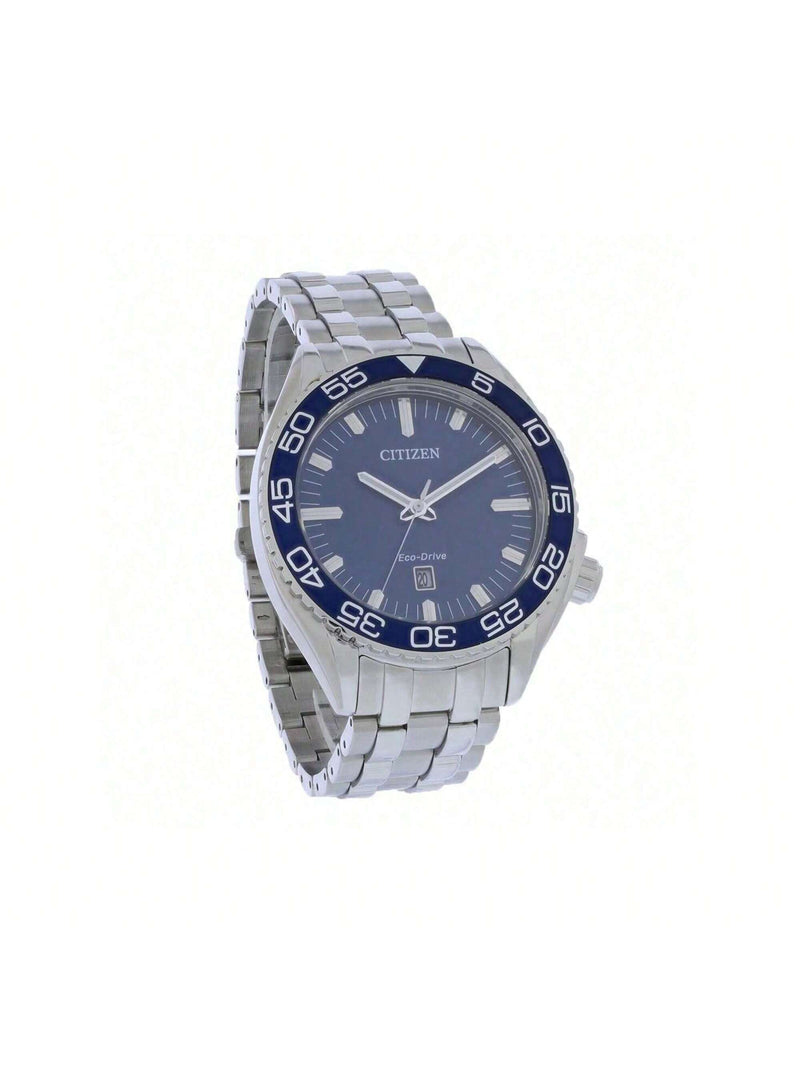 Citizen Men's Eco Drive AW1770-53L Bracelet Blue Dial Quartz Movement Fold over Clasp 42mm Round Watch