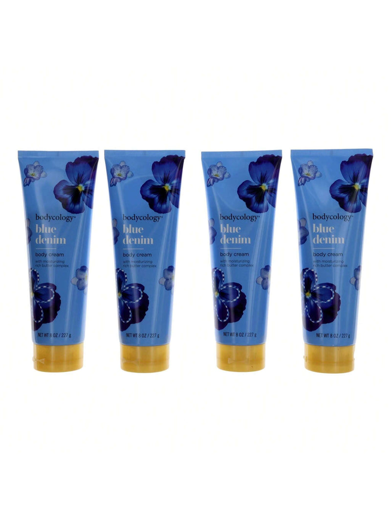 Blue Denim by Bodycology, 4 Pack 8oz Moisturizing Body Cream women