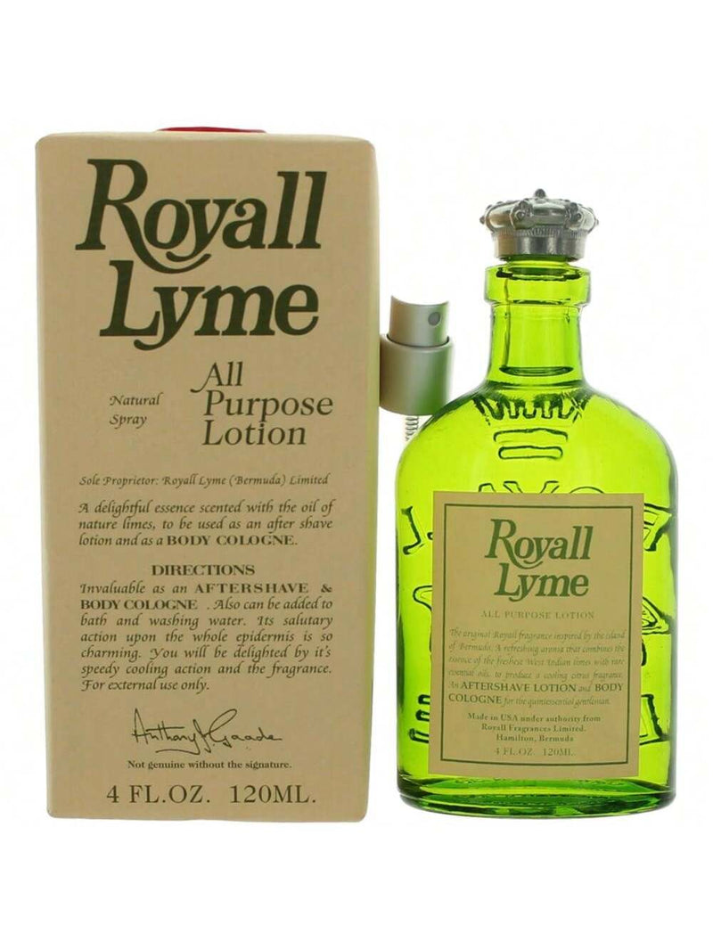 Royall Lyme by Royall Fragrances, 4oz All Purpose Lotion Spray men