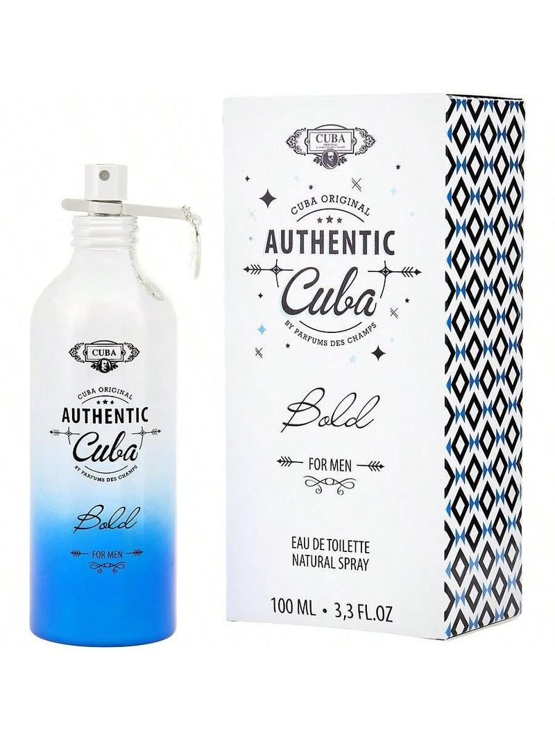 Cuba Authentic Bold by Cuba for Men - 3.3 oz EDT Spray
