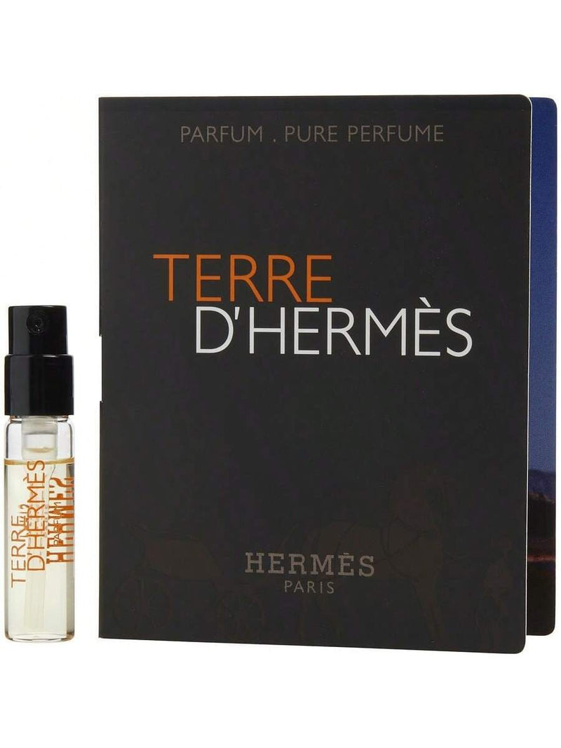 Terre D'Hermes/Hermes Parfum-Pure Perfume Spray Vial 0.06 Oz (2.0 Ml) (M)