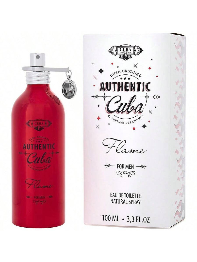Cuba Authentic Flame by Cuba for Men - 3.3 oz EDT Spray