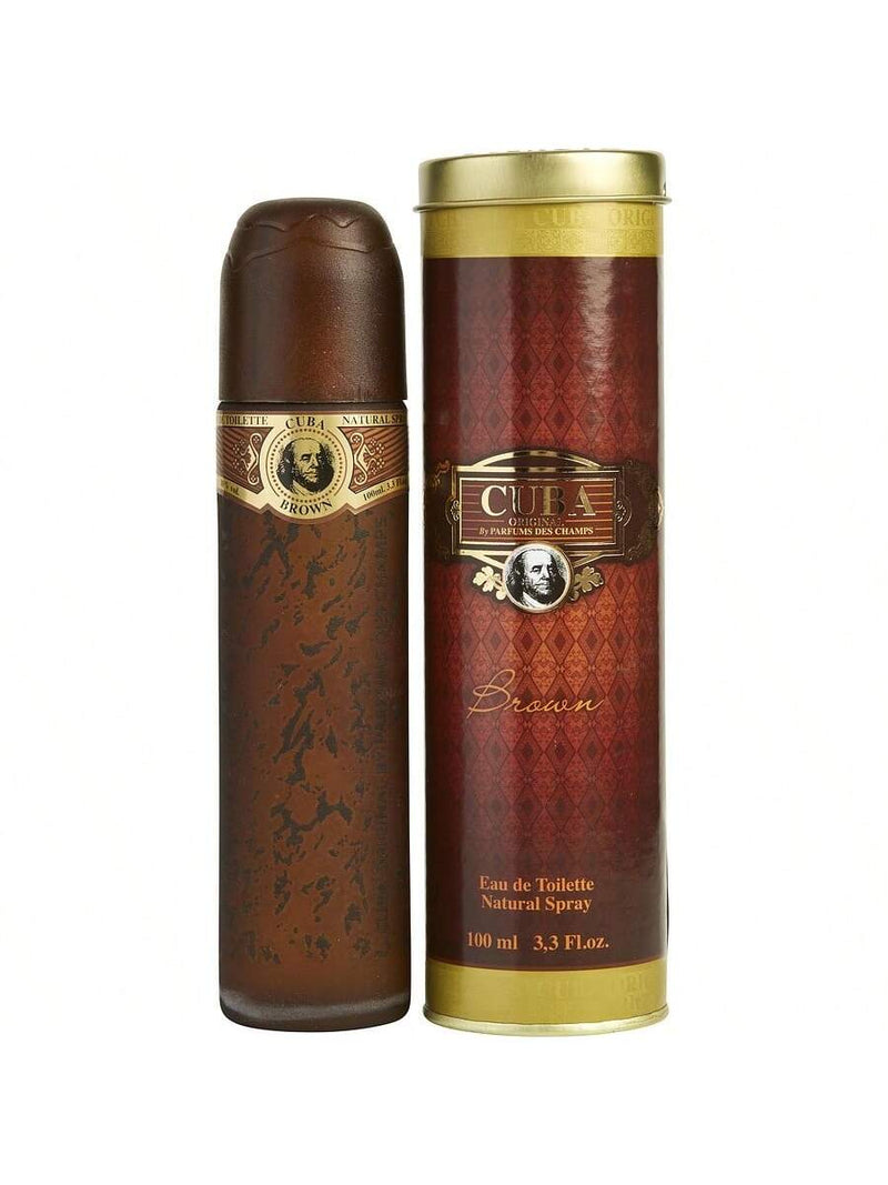 Cuba Brown by Cuba, 3.3 oz EDT Spray for Men