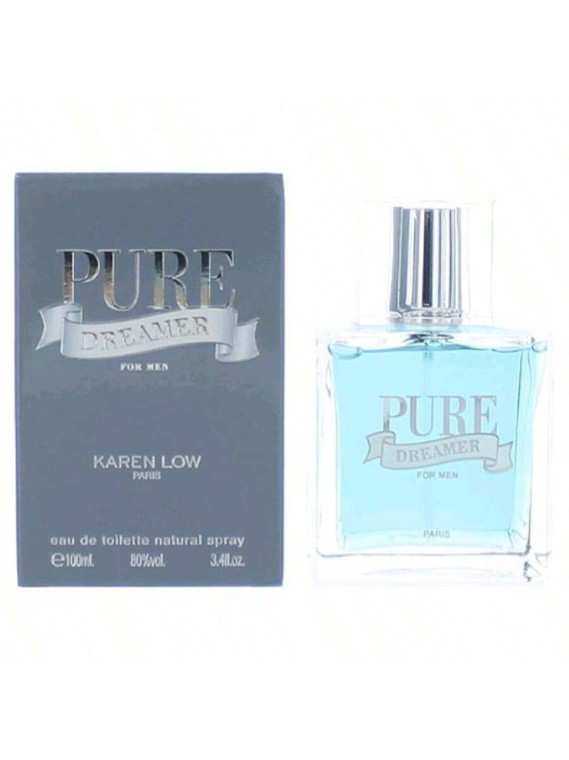 Pure Dreamer by Karen Low, 3.4 oz EDT Spray for Men