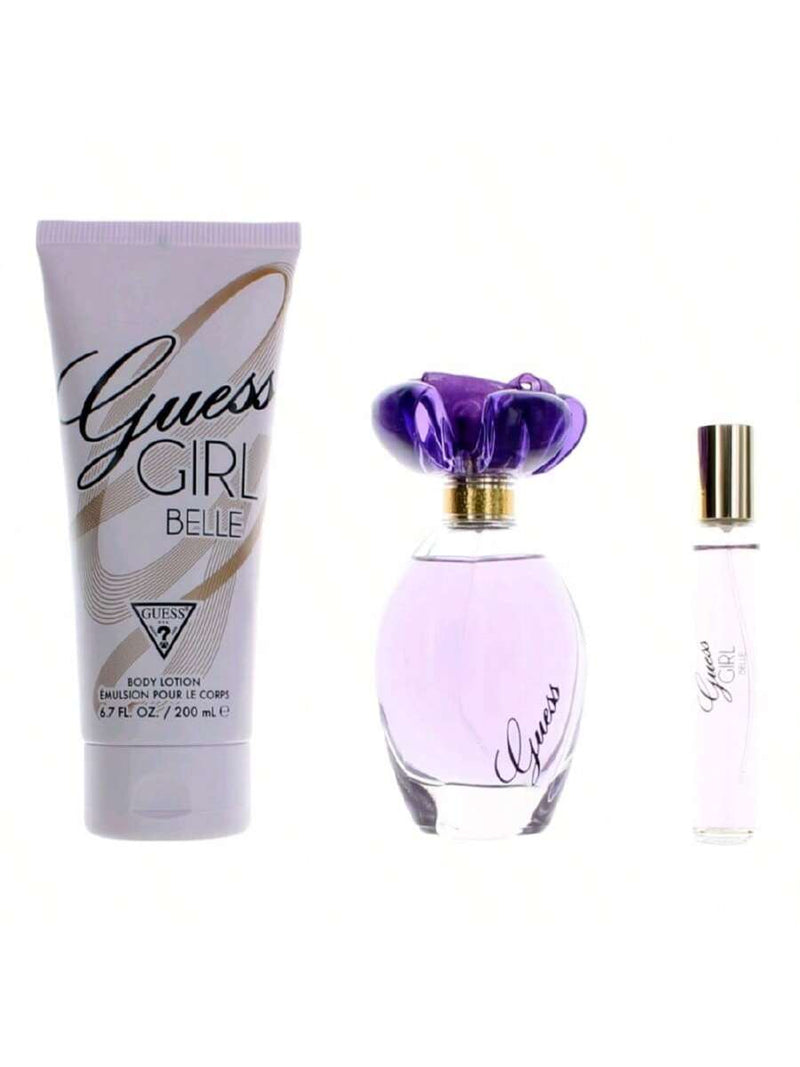 Guess Girl Belle by Guess, 3 Piece Gift Set for Women