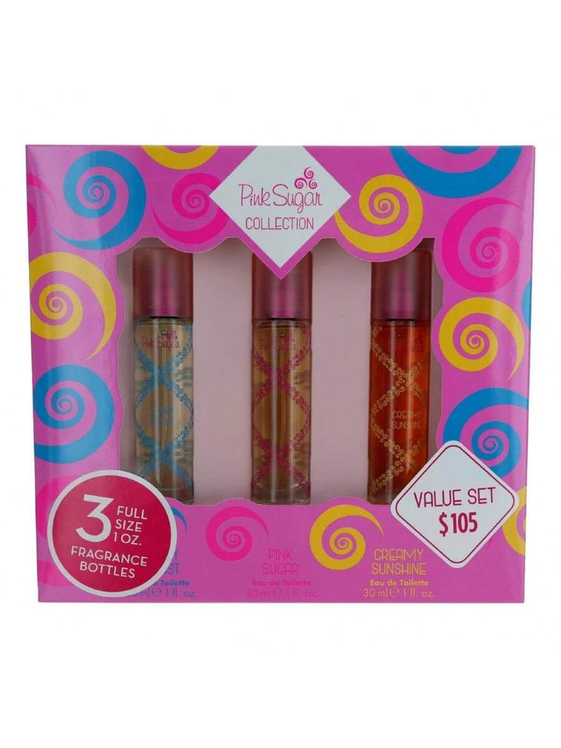 Pink Sugar by Aquolina, 3 Piece Variety Set for Women