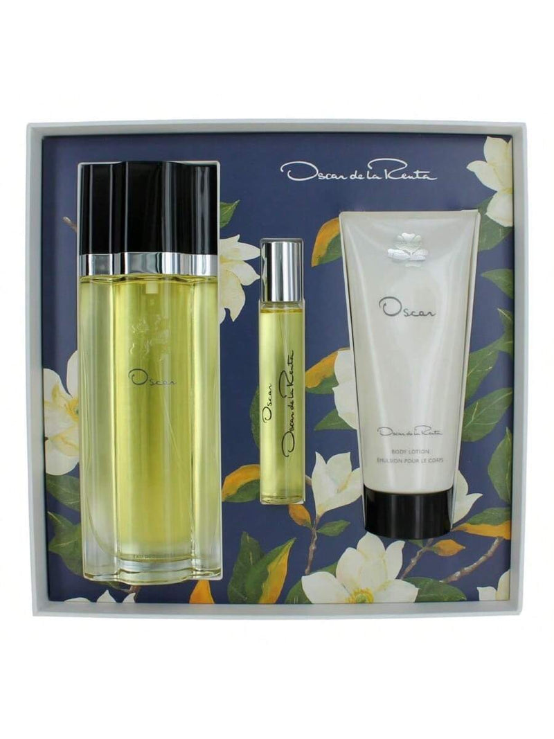 Oscar De La Renta by Oscar De La Renta for Women - 3 Pc Gift Set 3.4oz EDT Spray, 0.5oz EDT Spray, 3.4oz Body Lotion