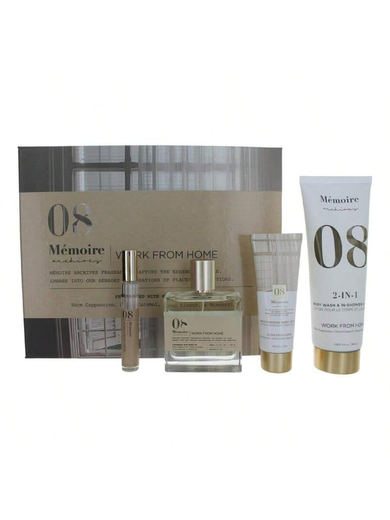 Work From Home by Memoire Archives, 4 Piece Gift Set for Unisex