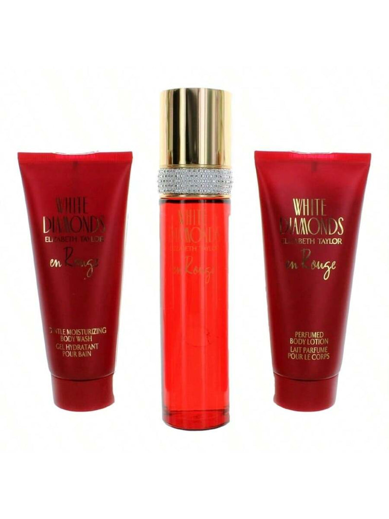 White Diamonds En Rouge by Elizabeth Taylor, 3 Piece Gift Set women