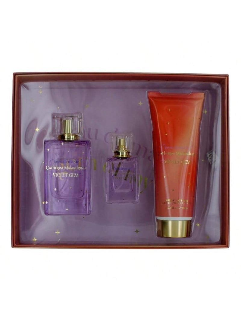 Violet Gem by Catherine Malandrino, 3 Piece Gift Set for Women