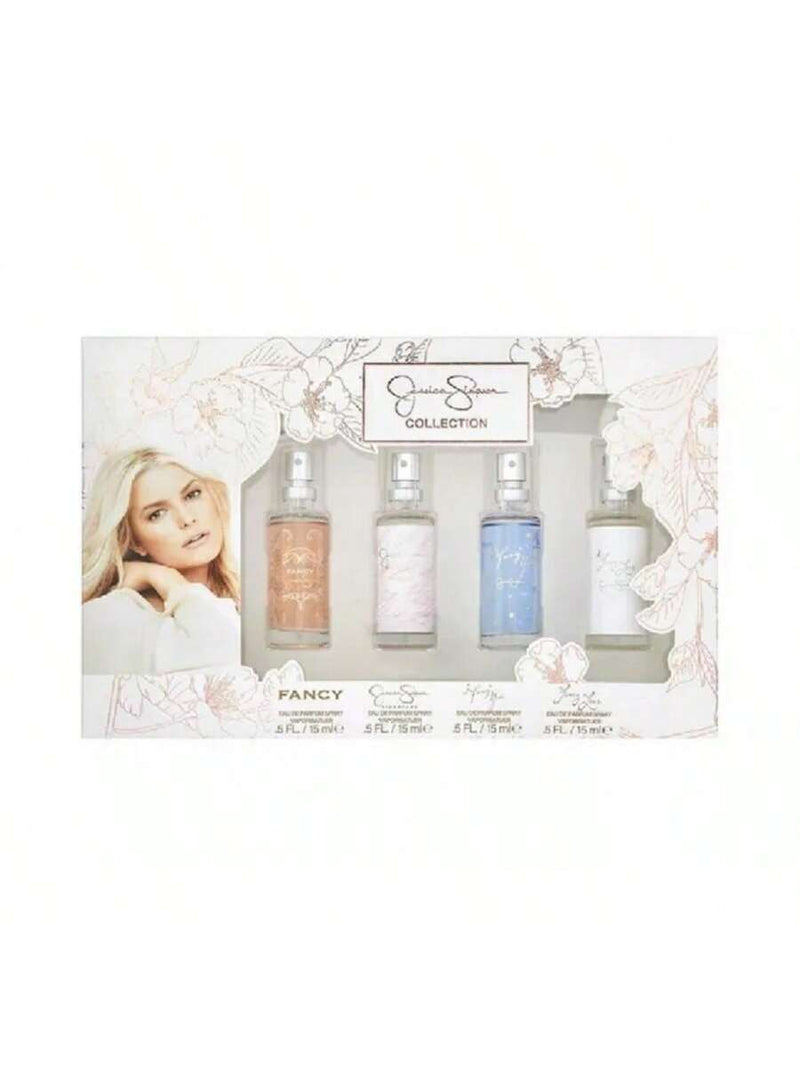 Jessica Simpson 4 Pcs X 0.5 Eau De Parfum Spray Set For Women: Fancy + Signature + I Fancy You + Fancy Love