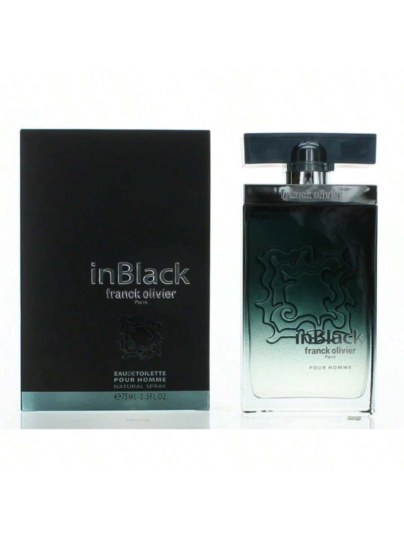 Franck Olivier In Black by Franck Olivier Men Eau De Toilette Spray 2.5 oz