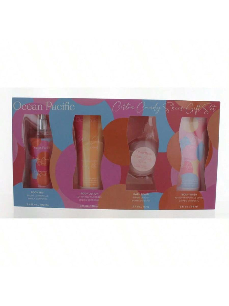 OP Cotton Candy Skies by Ocean Pacific, 4 Piece Gift Set for Women