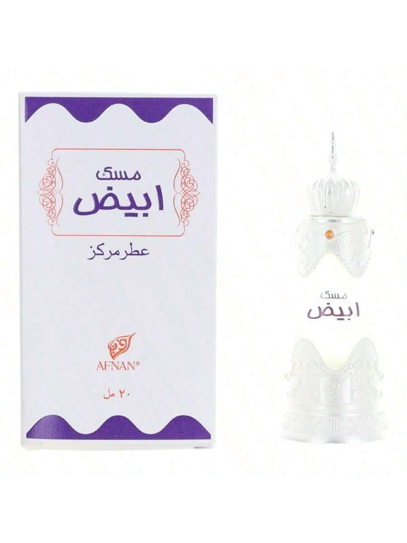 Musk Abiyad By Afnan, 0.67 Oz Perfume Oil For Unisex
