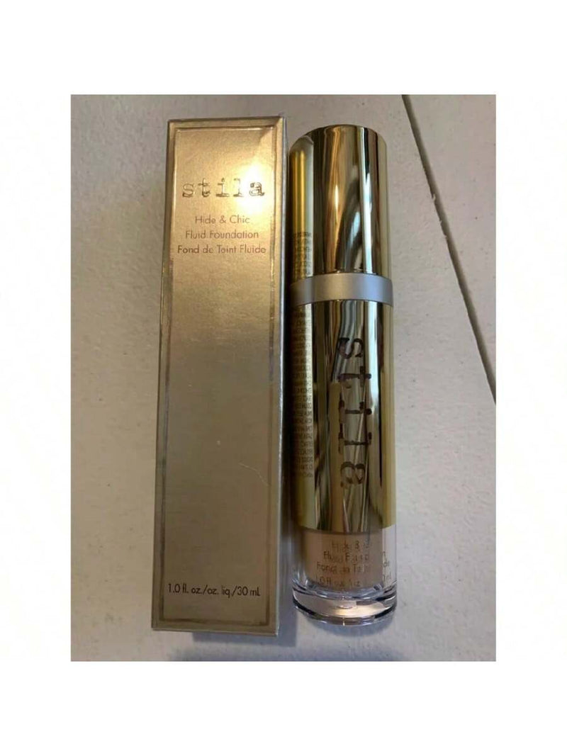 Stila/Hide & Chic Fluid Foundation (Tan 3) Sl.Dmgd 1.0 Oz (30 Ml)