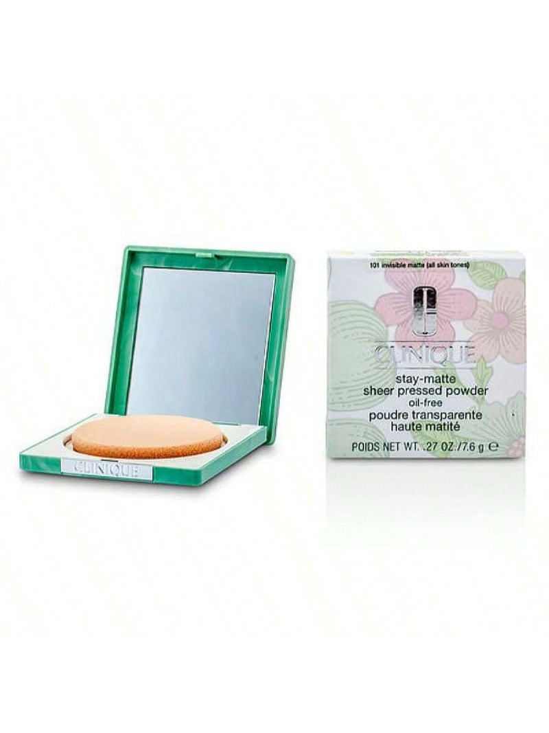 Stay-Matte Sheer Pressed Powder - 101 Invisible Matte by Clinique for Women - 0.27 oz Powder