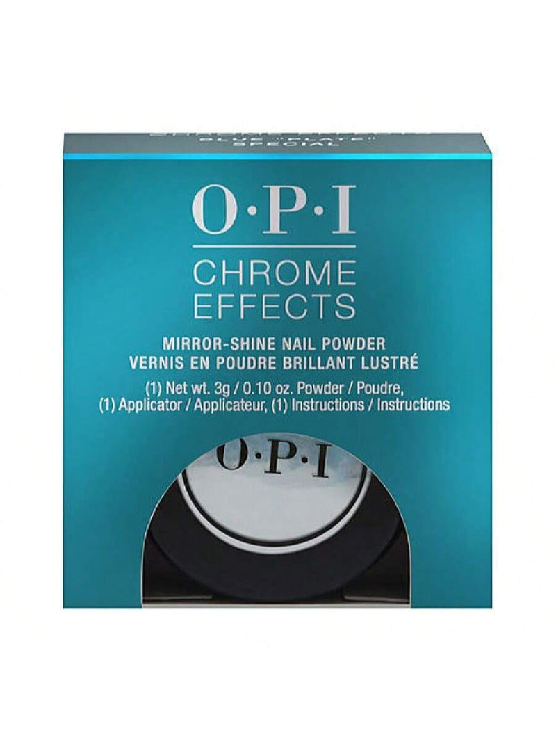 OPI Chrome Effects by OPI, 0.10 oz Nail Powder- Blue "Plate" Special