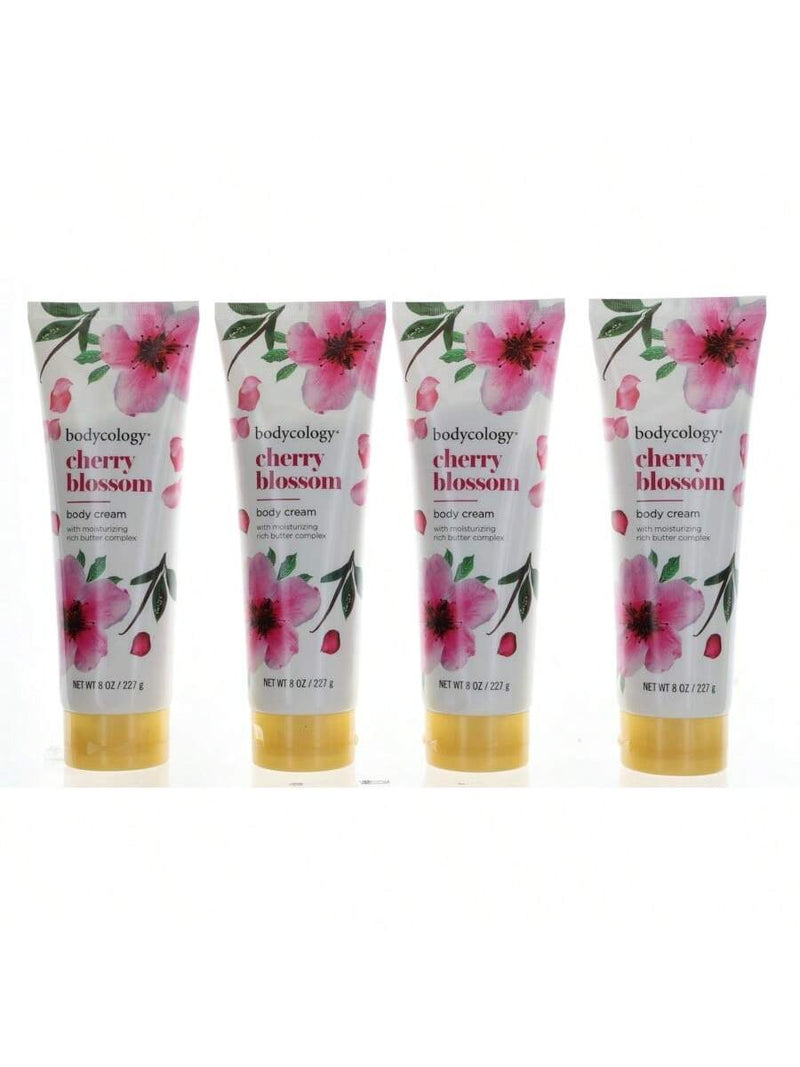 Cherry Blossom by Bodycology, 4 Pack 8oz Moisturizing Body Cream women