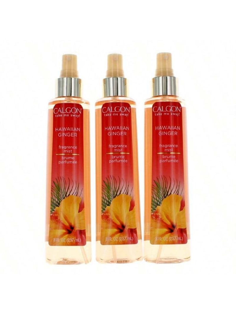 Calgon Hawaiian Ginger by Calgon, 3 Pack 8 oz Fragrance Mist for Women