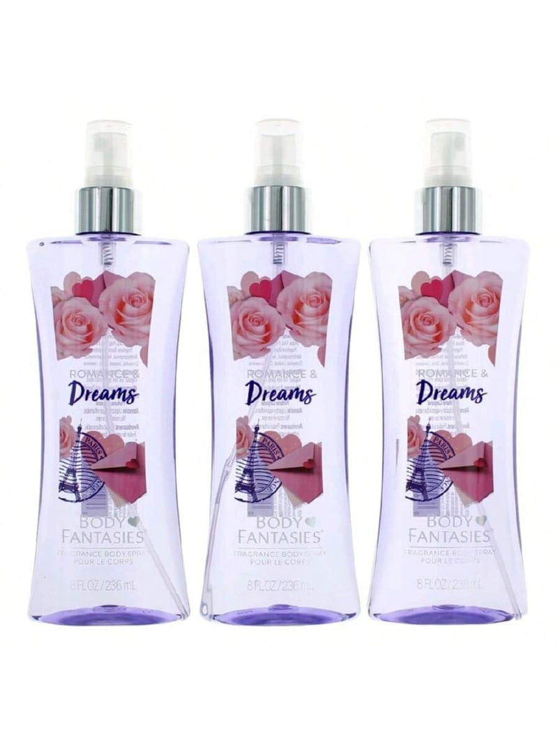 Romance & Dreams by Body Fantasies, 3 Pack 8oz Fragrance Body Spray women