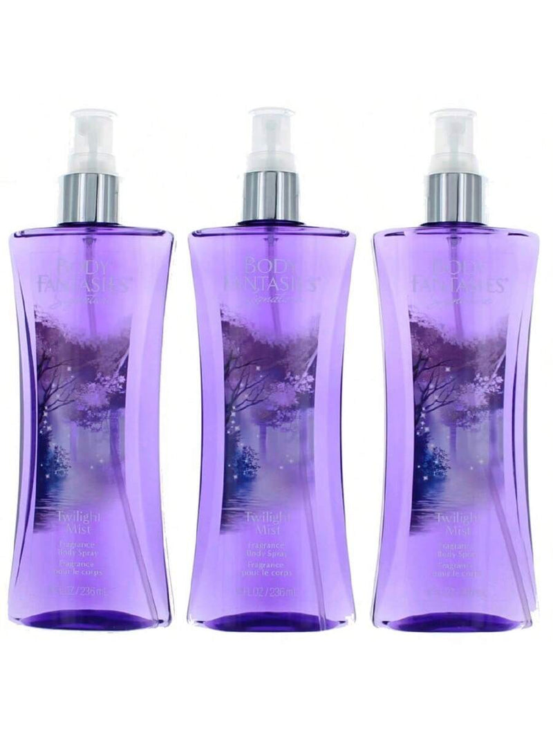Twilight Mist by Body Fantasies, 3 Pack 8oz Fragrance Body Spray women