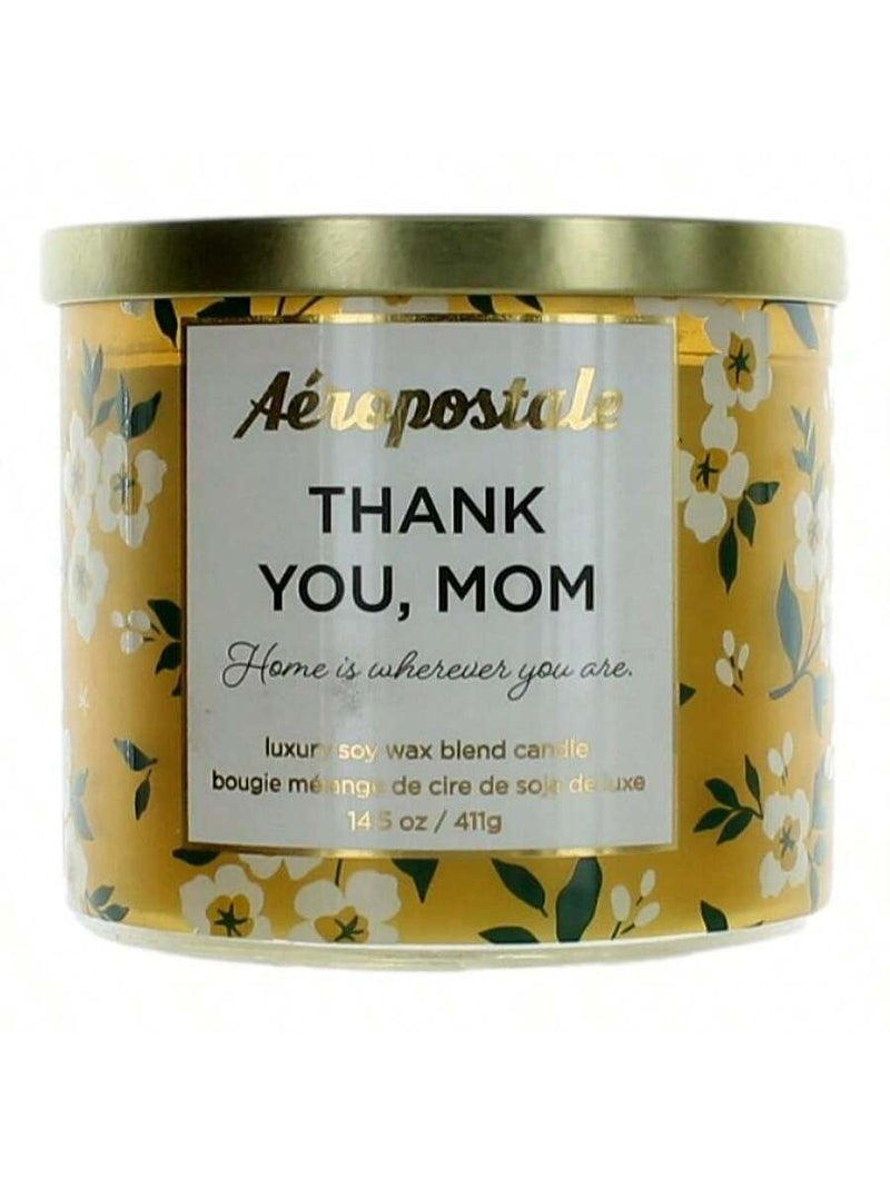 Aeropostale 14.5 oz Soy Wax Blend 3 Wick Candle - Thank You Mom