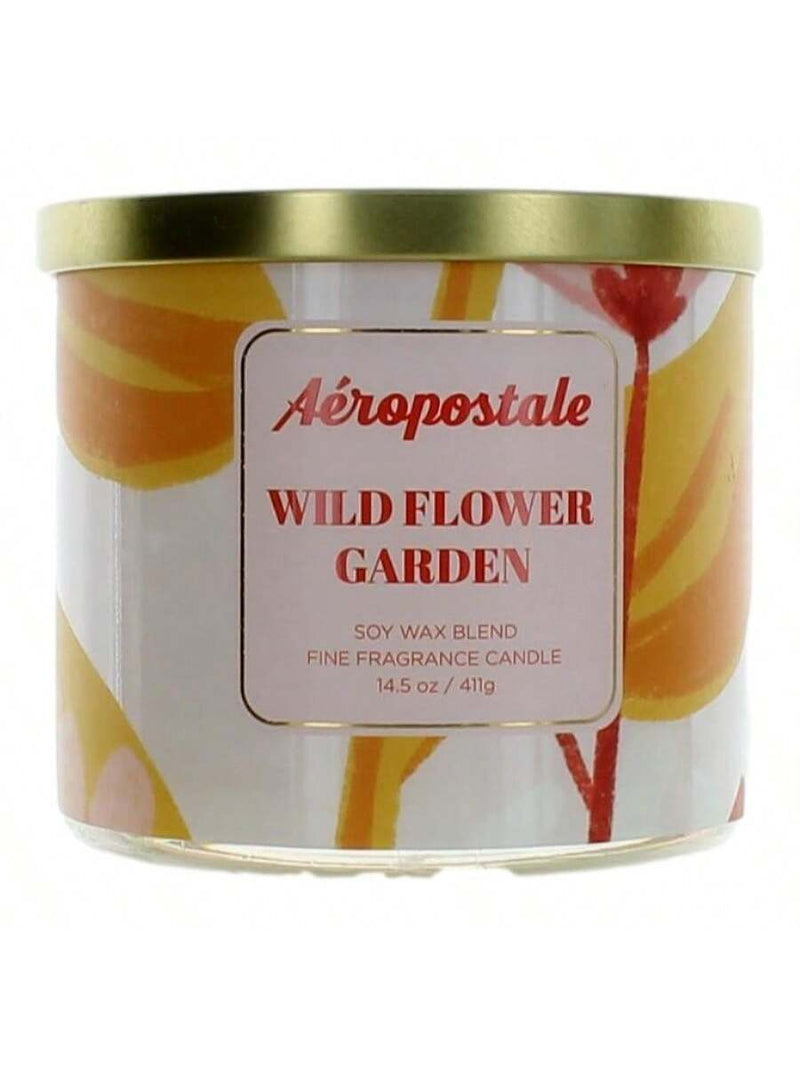Aeropostale 14.5 oz Soy Wax Blend 3 Wick Candle - Wild Flower Garden
