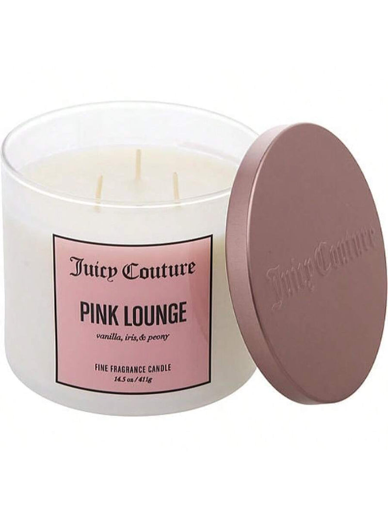 Juicy Couture 14.5 oz Soy Wax Blend 3 Wick Candle - Pink Lounge