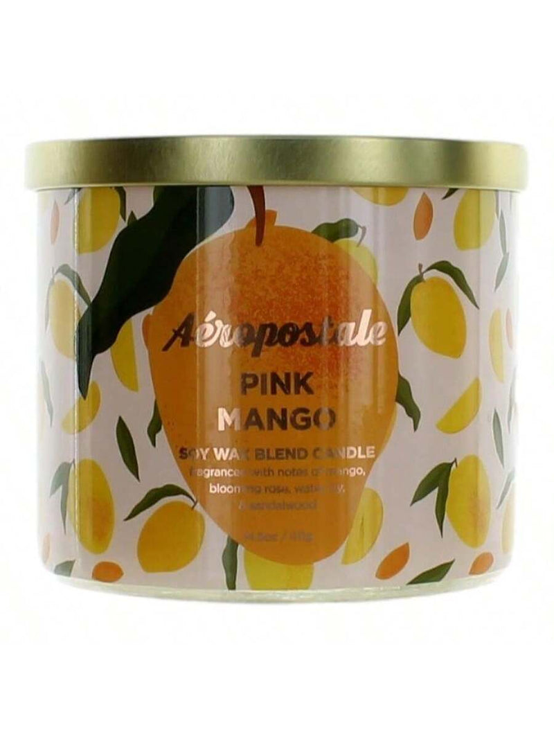 Aeropostale 14.5 oz Soy Wax Blend 3 Wick Candle - Pink Mango