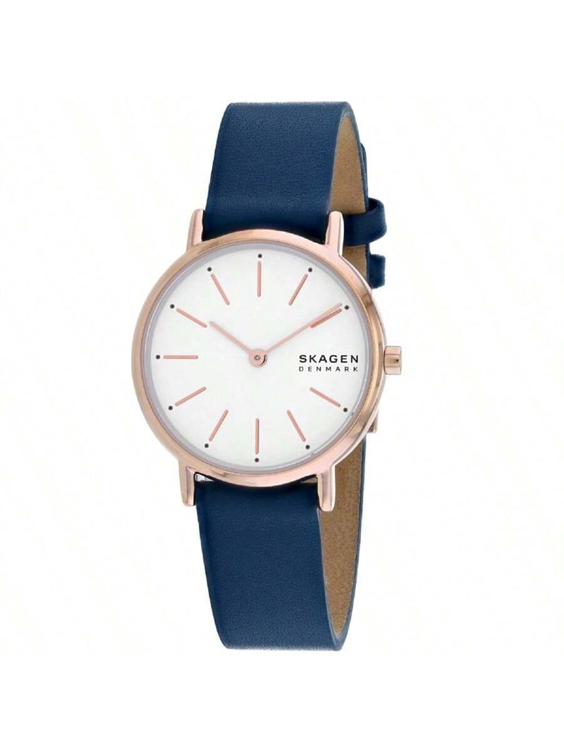 Skagen Women's Signatur SKW2838 Strap White Dial Quartz Movement Buckle Clasp 30mm Round Watch