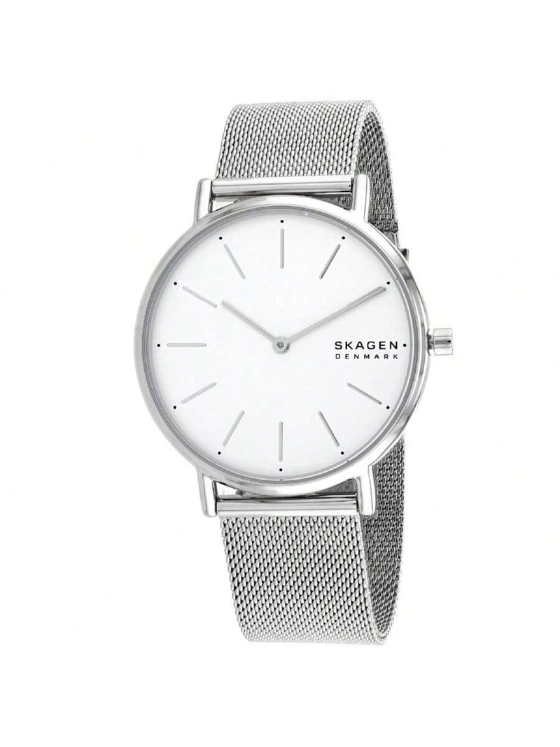 Skagen Women's Signatur SKW2785 Bracelet White Dial Quartz Movement Jewelry Clasp 38mm Round Watch