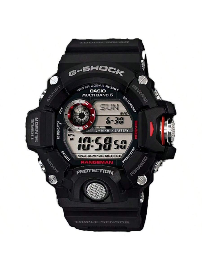 Casio Men's Rangeman GW9400-1 Strap Black Dial Quartz Movement Buckle Clasp 54mm Round Watch