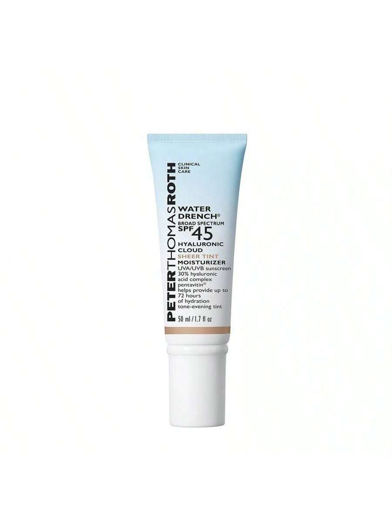 Water Drench Hyaluronic Cloud Sheer Tint Moisturizer SPF 45 by Peter Thomas Roth for Women - 1.7 oz Moisturizer