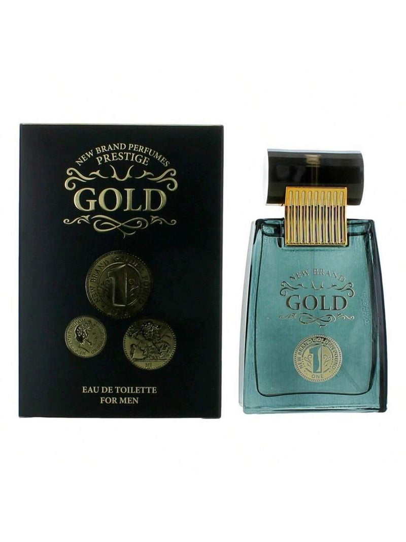 Gold by New Brand, 3.3 oz EDT Spray for Men