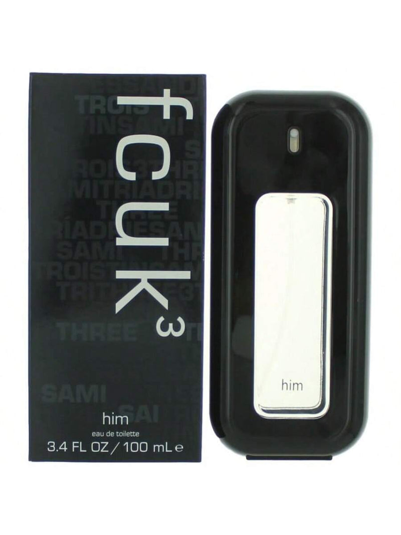 FCUK 3 by French Connection, 3.4 oz EDT Spray for Men