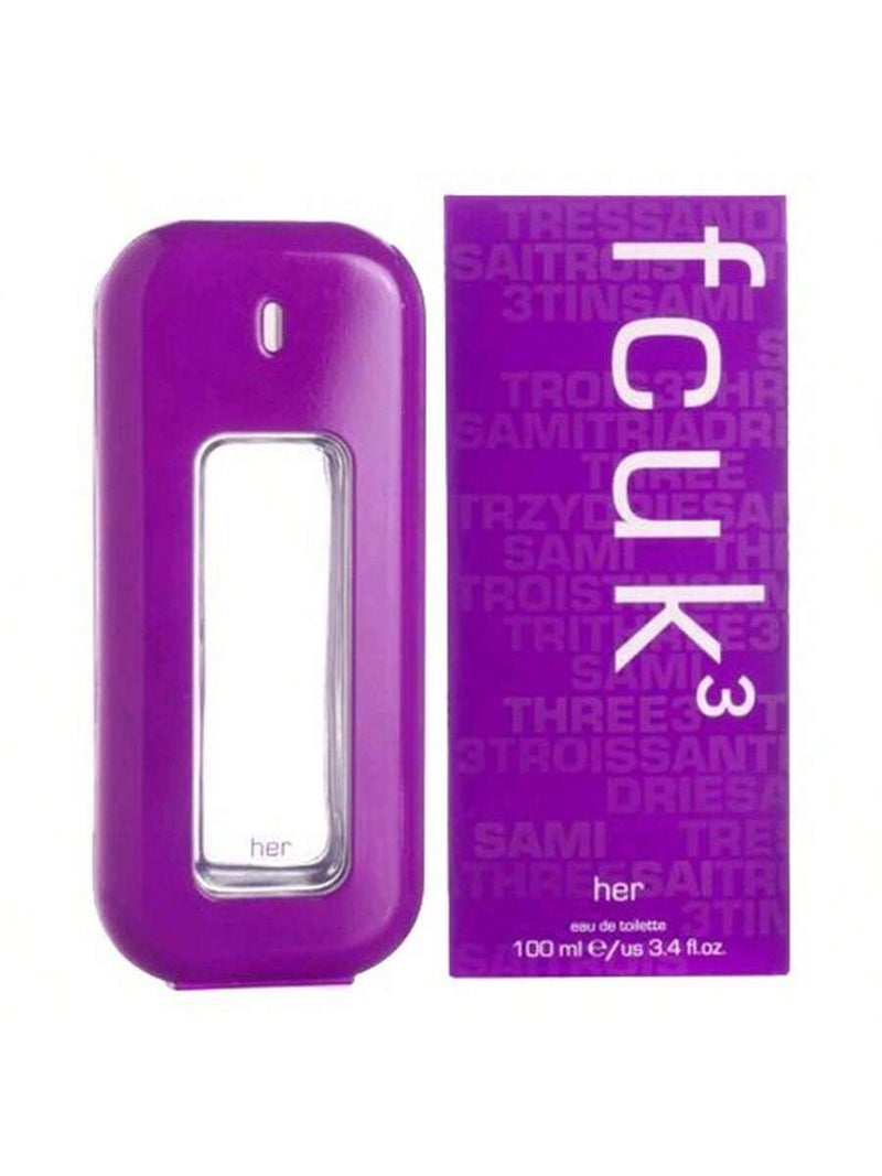 FCUK 3 by French Connection, 3.4 oz EDT Spray for women (F.C.U.K)
