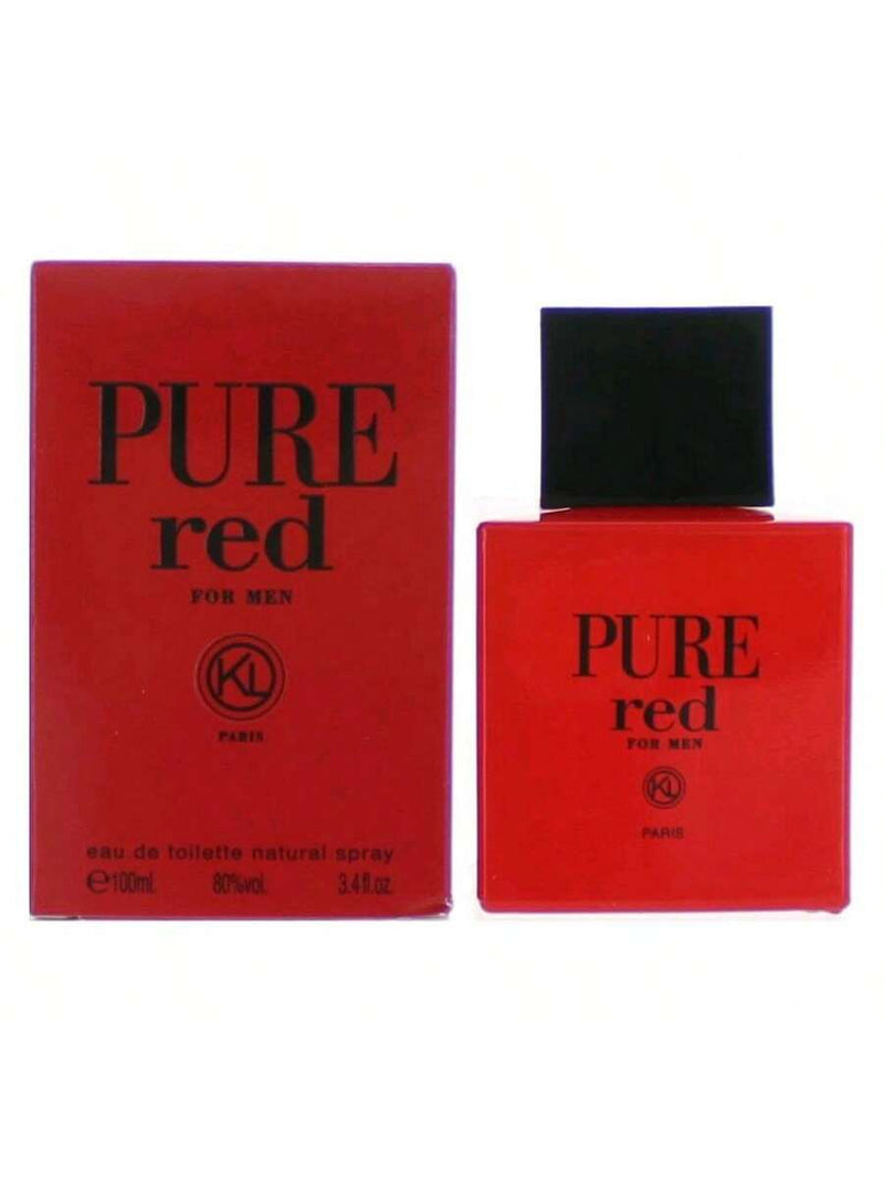 Pure Red by Karen Low, 3.4 oz EDT Spray for Men
