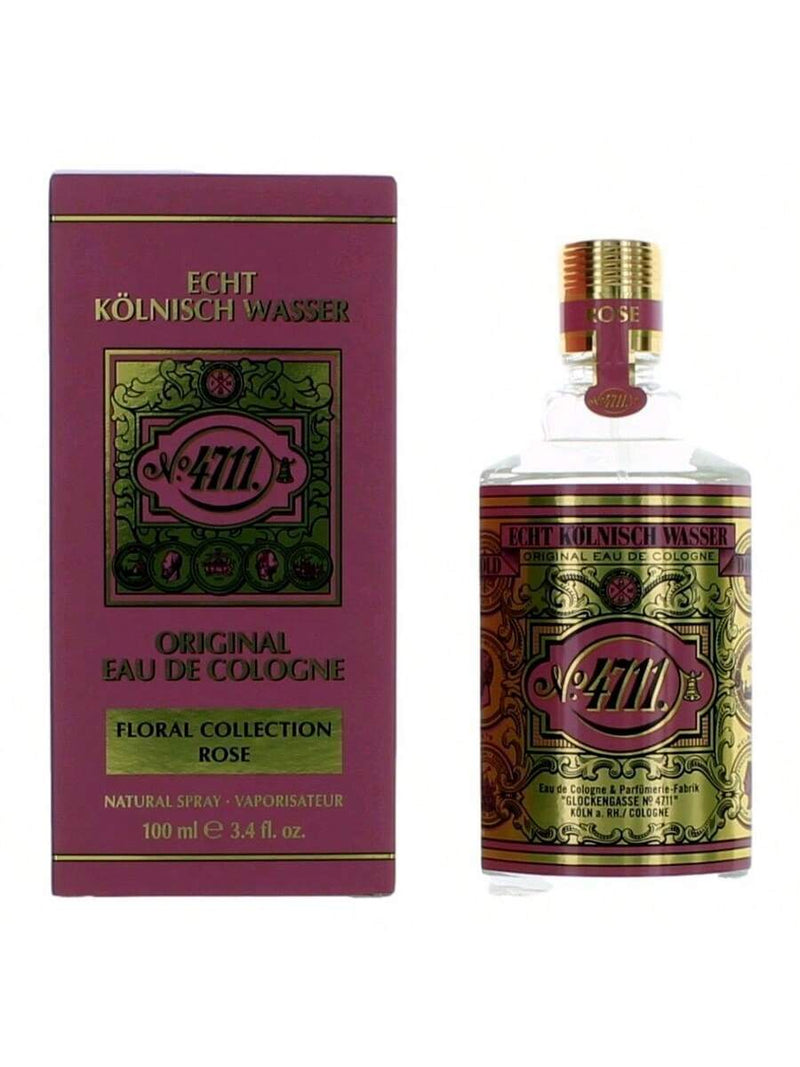 4711 Floral Collection Rose by 4711, 3.4oz Eau De Cologne Spray for Unisex