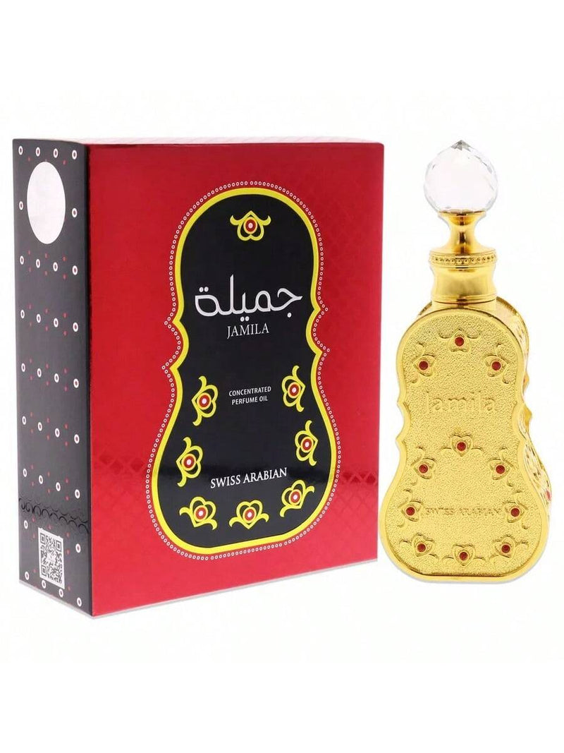 Jamila by Swiss Arabian, 0.5 oz Concentrated Perfume Oil for Women