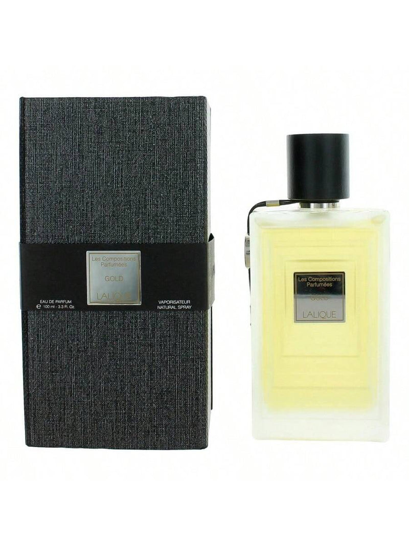 Les Compositions Parfumees Gold by Lalique Women Eau De Parfum Spray 3.3 oz