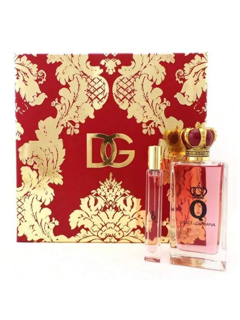Q by Dolce and Gabbana for Women - 2 Pc Gift Set 3.3oz EDP Spray, 0.33oz EDP Spray
